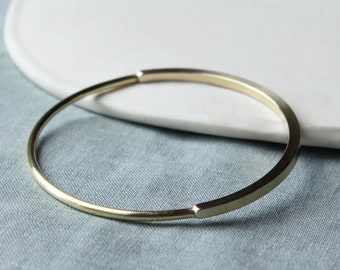 Brass Bangle, Bangle, Silver Bangle, Minimal bangle, silver jewellery, brass jewellery, minimal jewellery