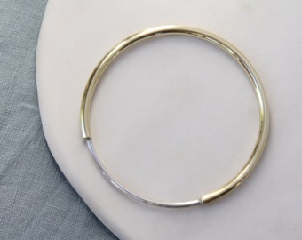 Brass Bangle, Brass jewellery, Bangle, Silver bangle, silver jewellery, Minimal jewellery, Handmade jewellery