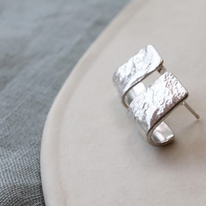 Silver Studs, Silver earrings, silver jewellery, stud earrings, handmade, handmade jewellery, minimal jewellery, minimal earrings.