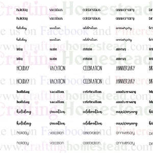 Junk Journal words .pdf files
