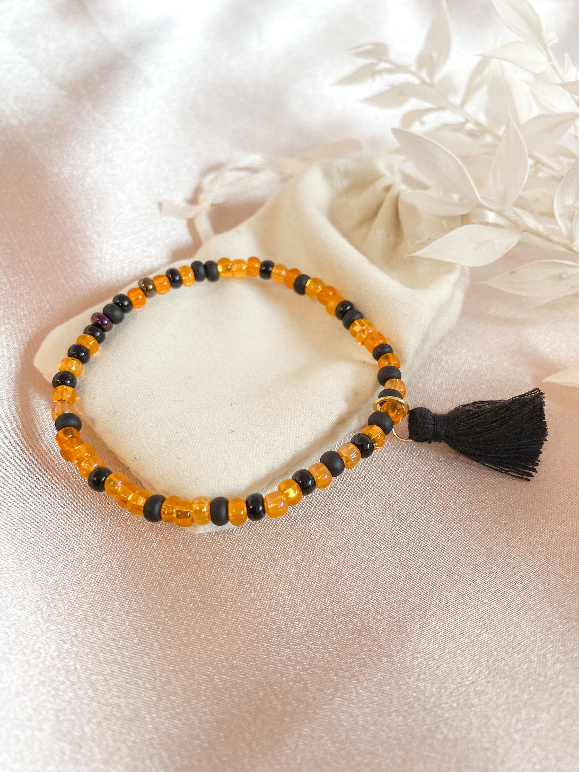 JACK O LANTERN || Halloween bracelet || stackable bracelet || evil ey…