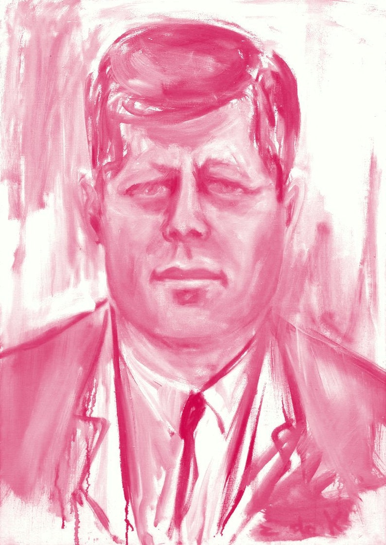 President JFK John F. Kennedy Print - Etsy