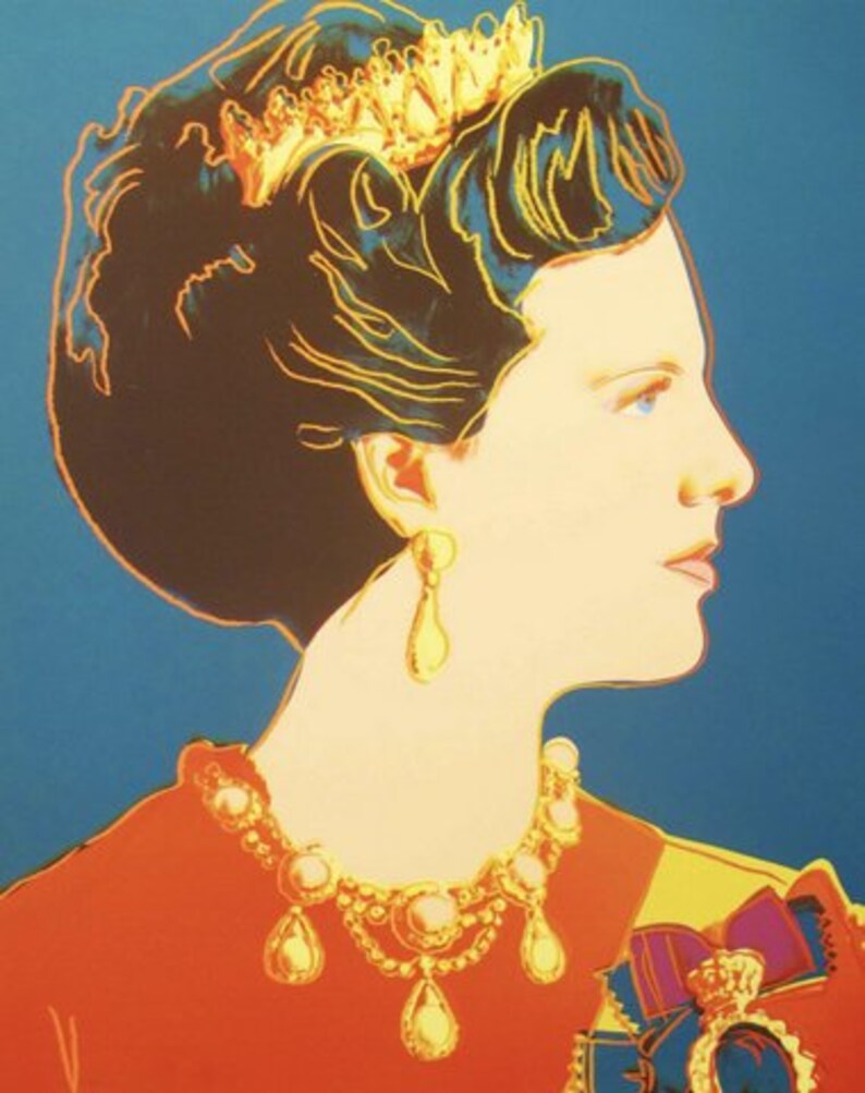 Queen Margrethe II is the Queen of Denmark Collection - Etsy