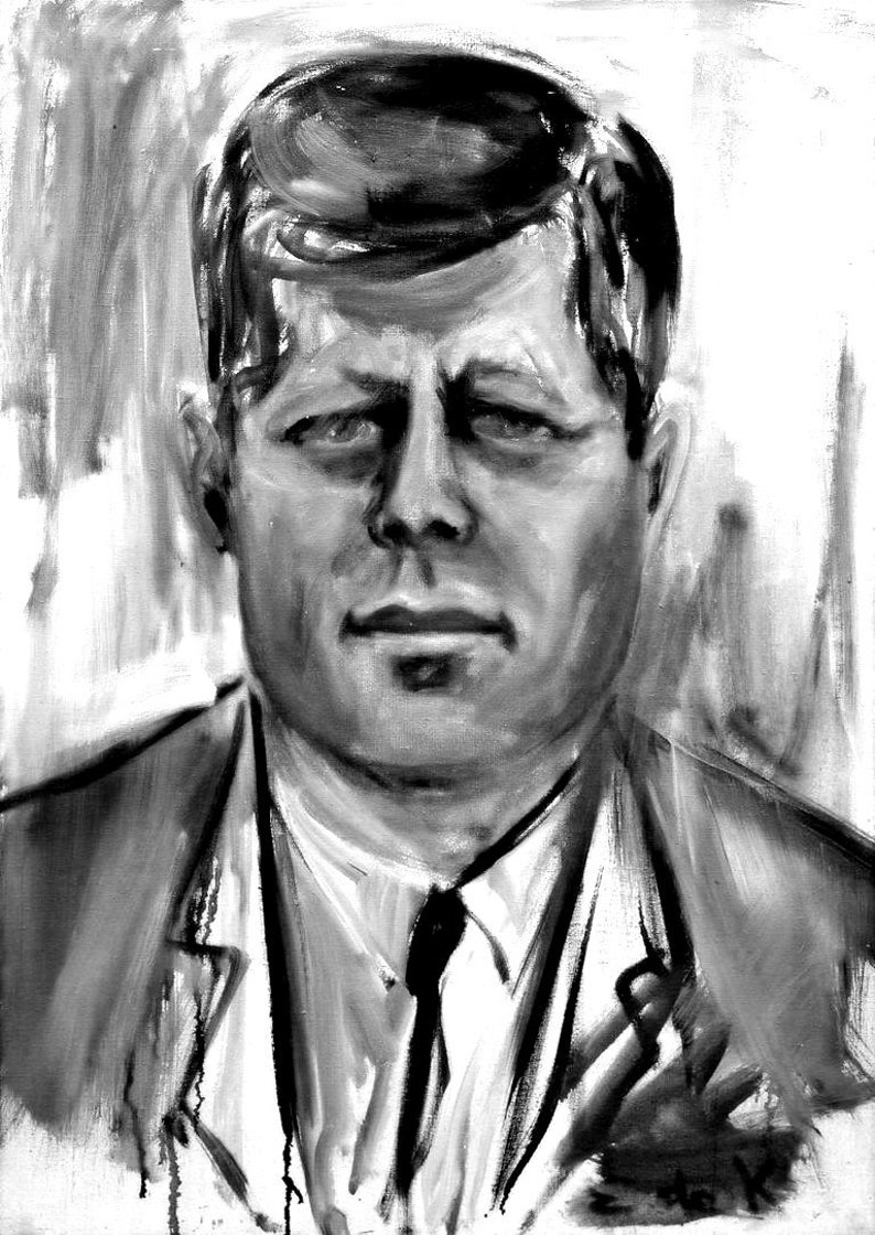 President JFK John F. Kennedy Print - Etsy