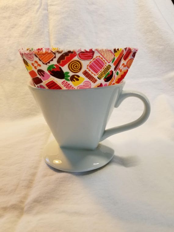 Coffee Filters Size 4 Cone Washable Coffee Filter Reusable Etsy