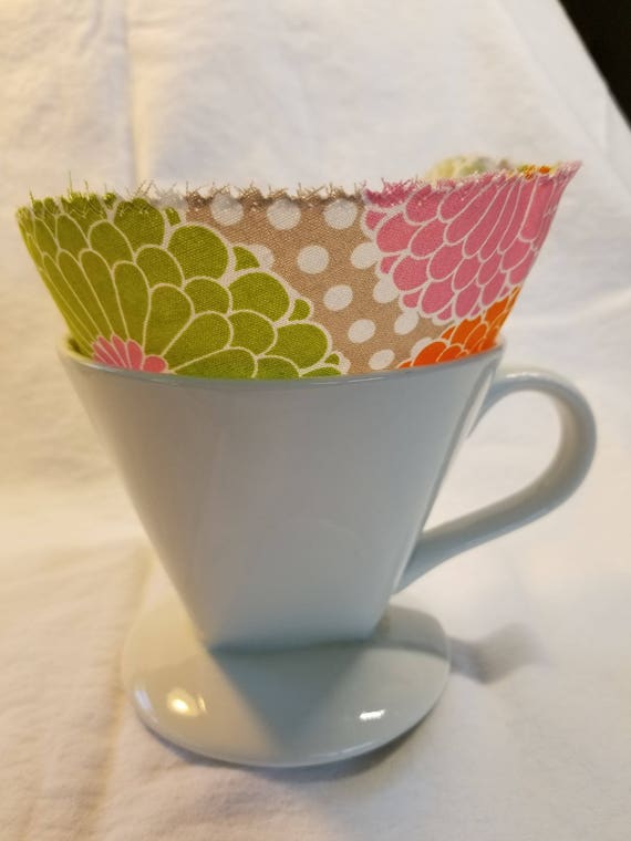 Coffee Filters Size 4 Cone Washable Coffee Filter Reusable Etsy
