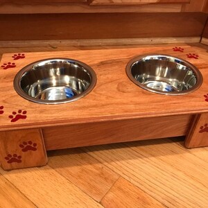 Free Shipping! Pet Feeders,  Handmade (Small Size-4" Height) with Customizable Colors and Names!