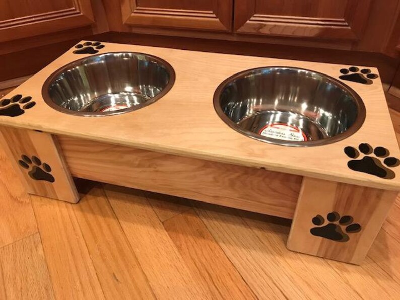 German Shepherd A dog\u2019s bowls with a relief from ARTDOG collection