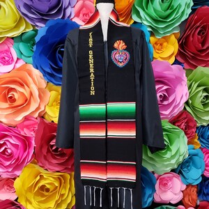 Mexican zarape sarape First Generation graduation gift one day shipping graduation gift Day of Death sash stole.