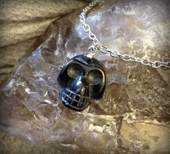 Black Obsidian Skull Pendant Crystal Necklace Skulls Healing Jewelry Zen - Black Obsidian Skull Pendant Black Obsidian Skull Pendant Crystal Necklace Skulls Healing Jewelry Zen - Black Obsidian Skull Pendant