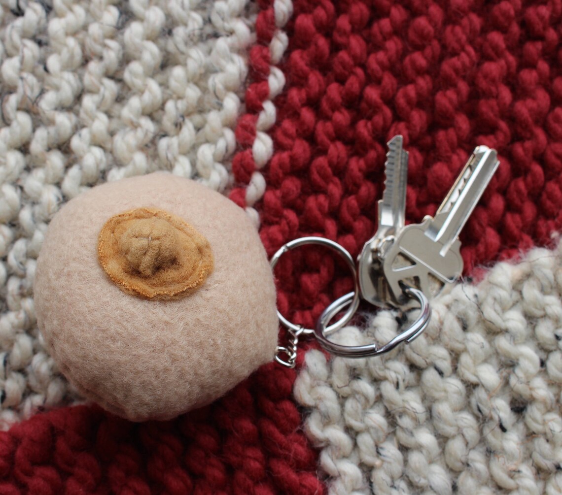 Boob Keychain Etsy