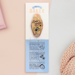Talisman Enamel Pin - For A Baker | Cute Jewelry Charm Meaningful Sentimental Stocking Filler Baking Gifts Gifts for Bakers Bake Off GBBO