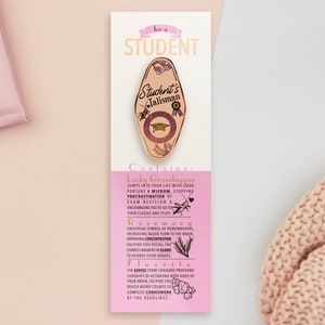 Student Talisman Enamel Pin: Good Luck Charm for Graduation