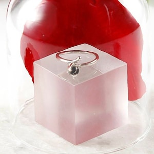 Anillo de plata, anillo rosa, la bella y la bestia, anillo delicado, anillo romántico, anillo nupcial, Anillo Bohemio, regalo dama de honor