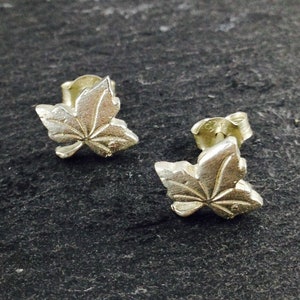 Maple Leaf Earrings, Sycamore Leaves, Maple Studs, Sycamore Leaf, Birthday Gift, Girlfriend Gift, Silver maple leaf, Silver Maple Earrings