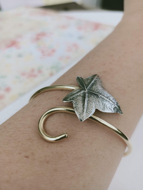 Buy Ivy Bracelet Silver Ivy Leaf Ivy Leaf Bracelet Leaf Arm