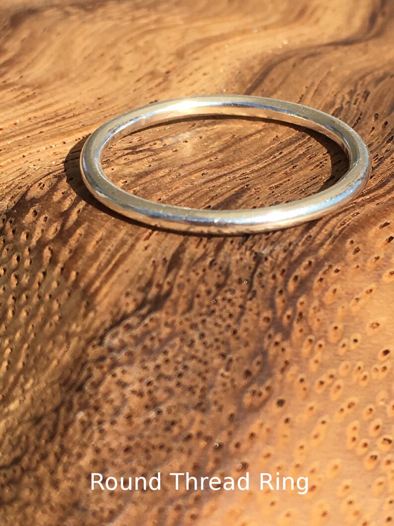 Silver Basic Ring Minimalist Ring Simple Silver Ring Silver Etsy