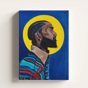 Ermias | Nipsey Hussle Art Print | Nipsey Pop Art | Digital Art | LA Culture Art | Marathon | Abstract Art | LA Art | TMC