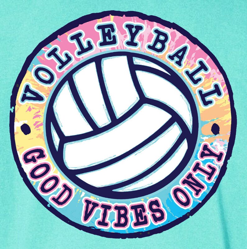 GOOD VIBES ONLY Volleyball Hooded Sweatshirt Etsy