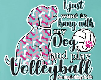 DOG - Volleyball T-shirt, Volleyball Shirts, Volleyball Gift