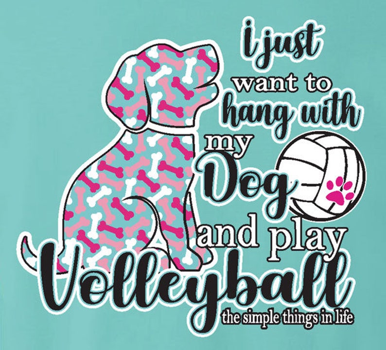 DOG Volleyball Tshirt Volleyball Shirts Volleyball Gift Etsy