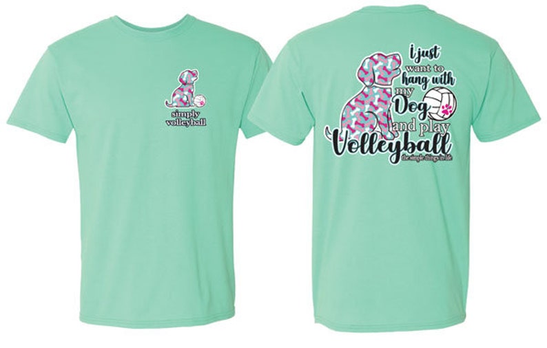 DOG Volleyball Tshirt Volleyball Shirts Volleyball Gift Etsy