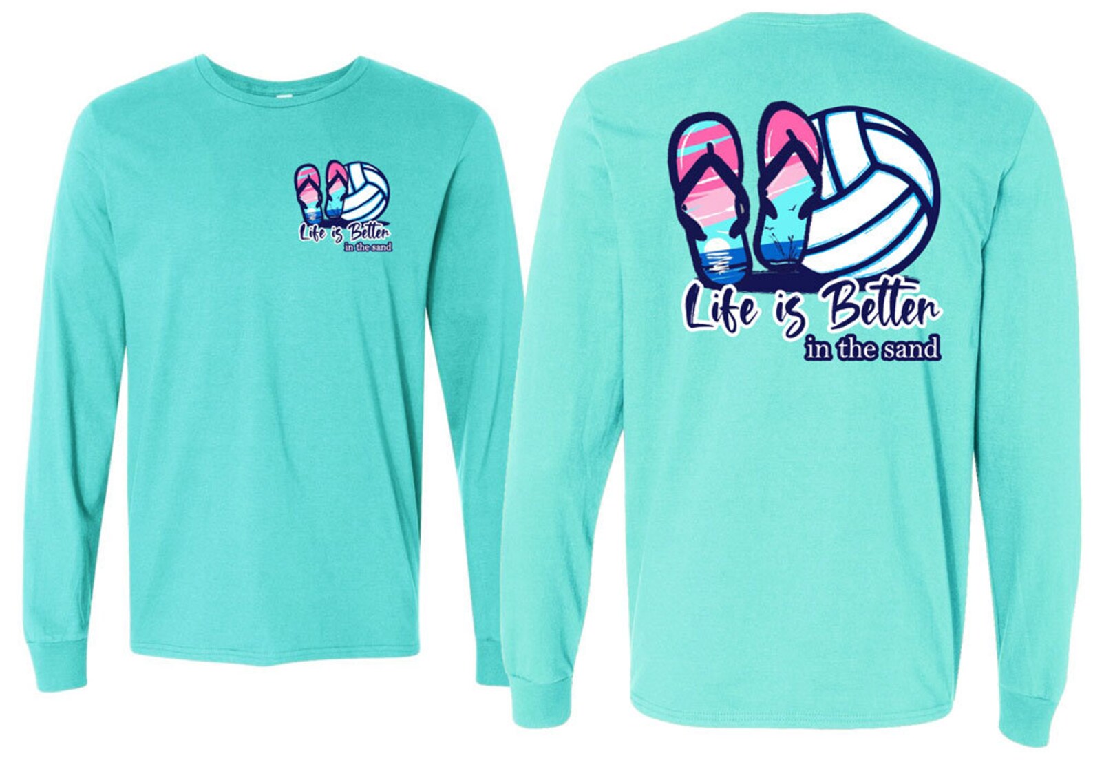 In the Sand Volleyball Long Sleeve Shirt Etsy