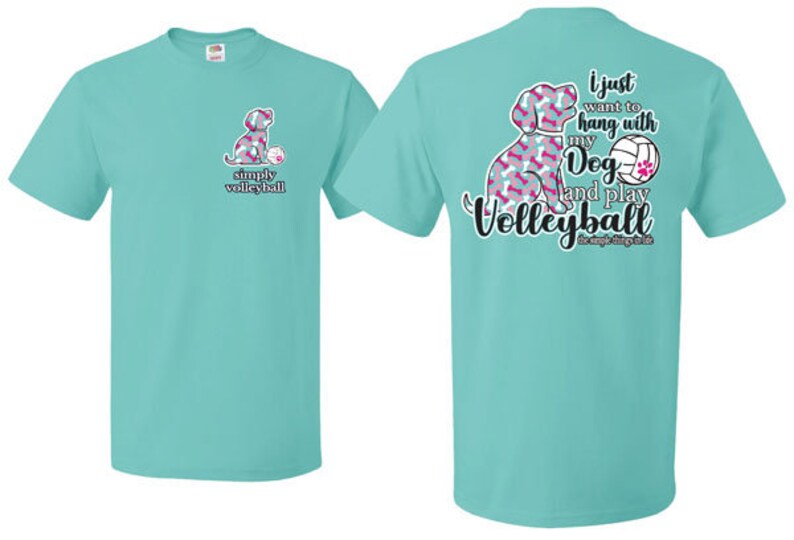 DOG Volleyball Tshirt Volleyball Shirts Volleyball Gift Etsy
