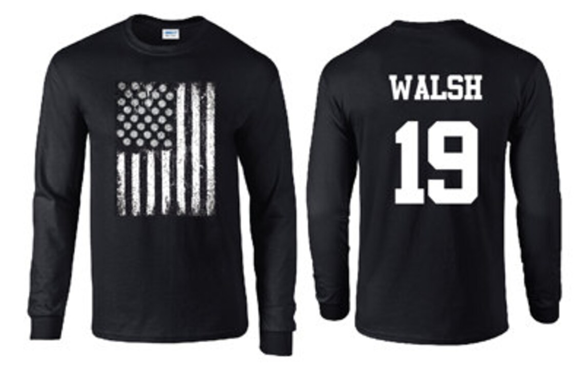 USA Flag Volleyball Long Sleeve Shirt Etsy