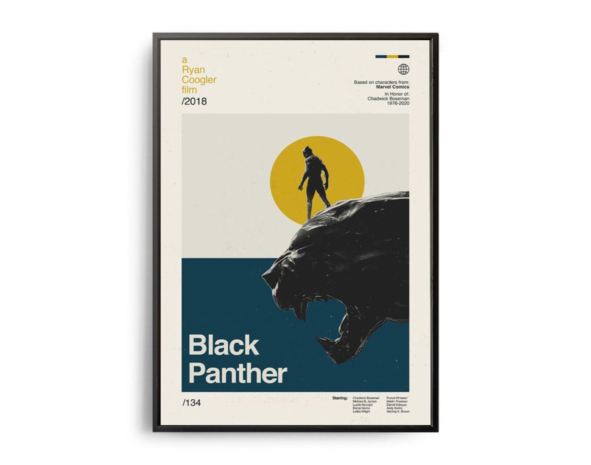Discover BLACK PANTHER Vintage Premium Matte Vertical Poster