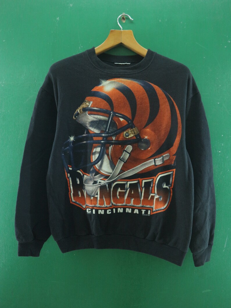 Vintage 1997 NFLP Cincinnati Bengals Sweatshirt Big Logo Etsy
