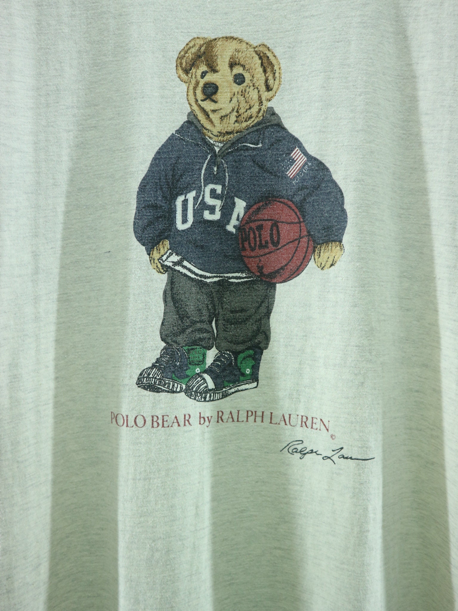 Vintage Polo Bear Shirt Big Logo Polo Bear by Ralph Lauren 