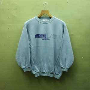 Vintage Michiko Londres Koshino Sudadera Bordado Deletreo Etsy Vintage Michiko Londres Koshino Sudadera Bordado Deletreo Etsy