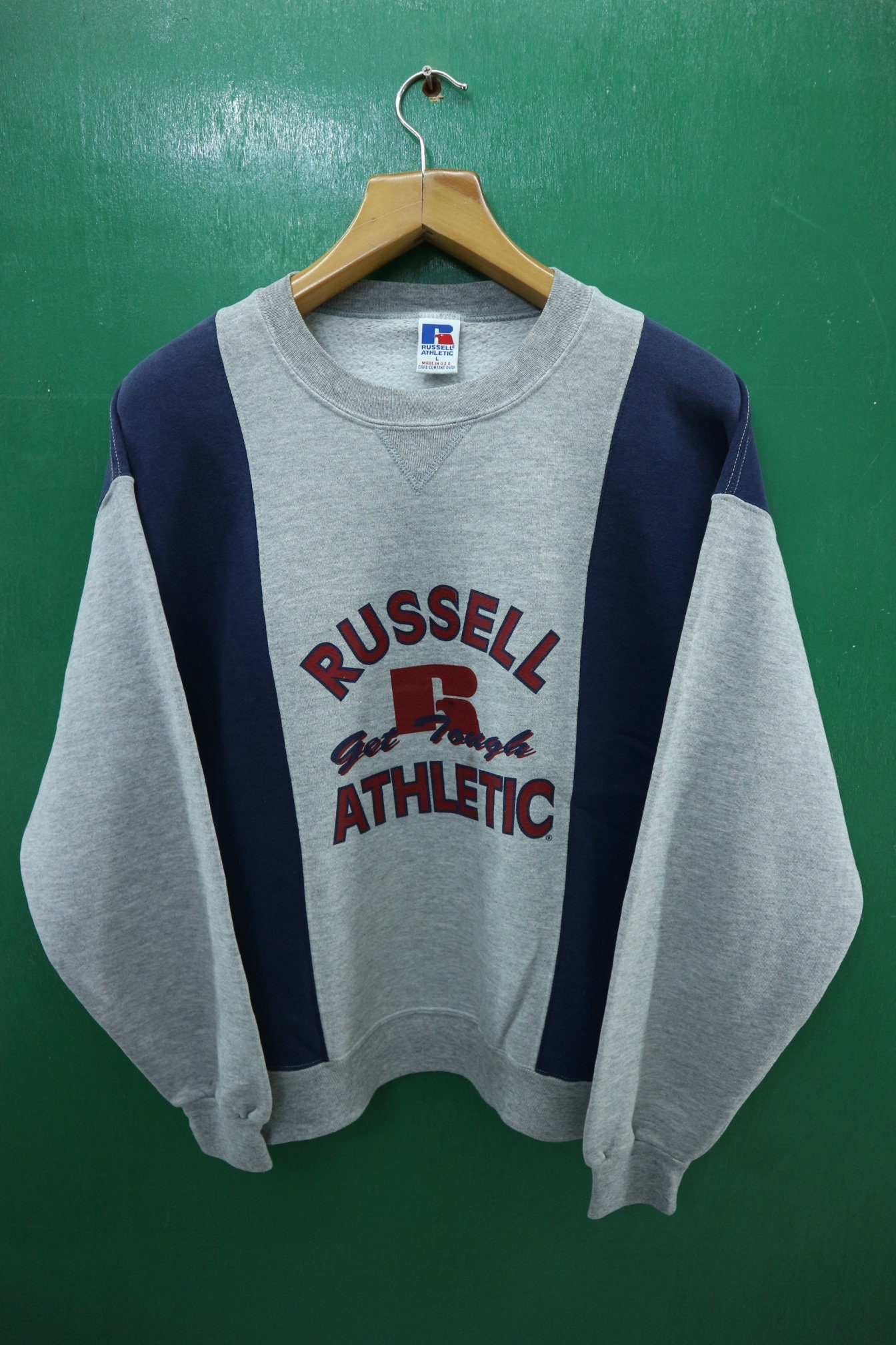 Vintage Russell Athletic Sweatshirt Big Spell Out Streetwear