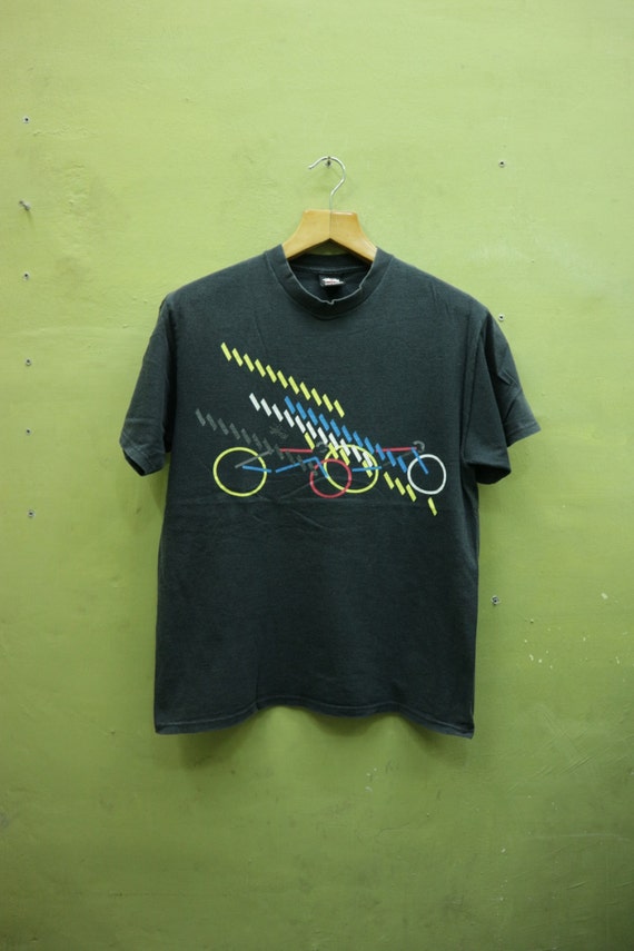 Vintage Stussy Shirt Bicycles Big Logo Skate Streetwear Swag Etsy