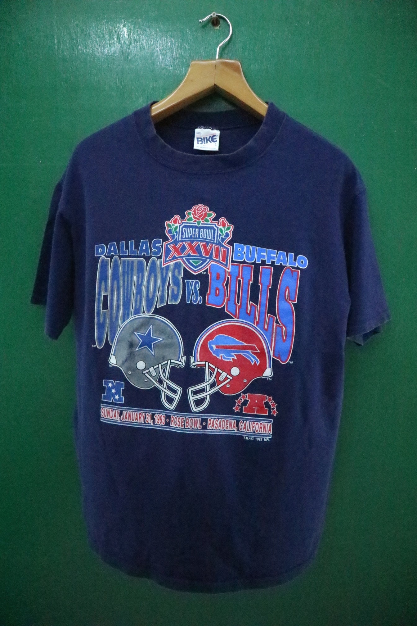 Vintage 1992 NFL Super Bowl Shirt Dallas Cowboys VS Buffalo -   Norway