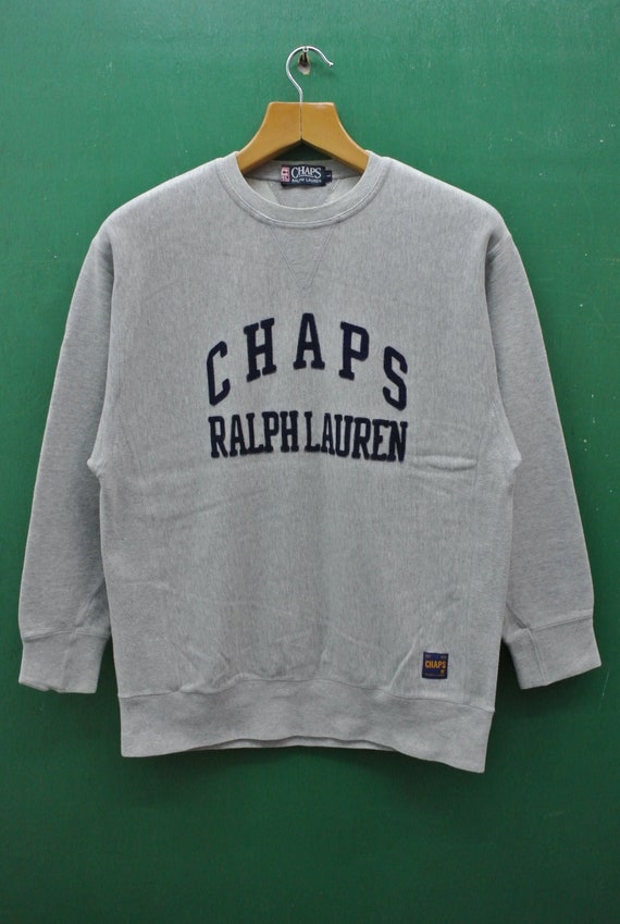 Vintage Chaps Ralph Lauren Sweatshirt Big Spell Out Streetwear