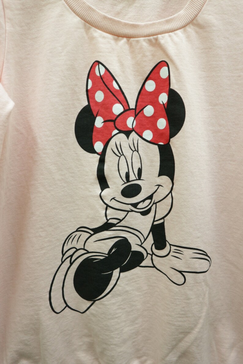 Vintage Minnie Mouse Sweatshirt Disney Cartoon Big Logo - Etsy