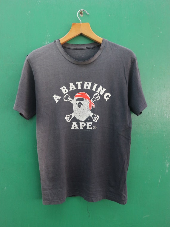 Vintage 1993 A Bathing Ape T-shirt Big Logo Single Stitch Skate