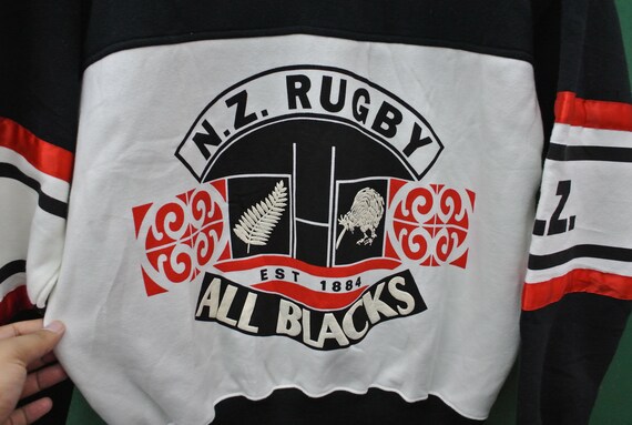 Maillot Rugby All Blacks Canterbury 1990-92 - Vintage Taille S - RARE