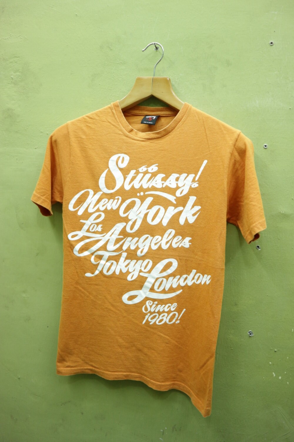 Vintage Stussy Shirt City Promo Spell 