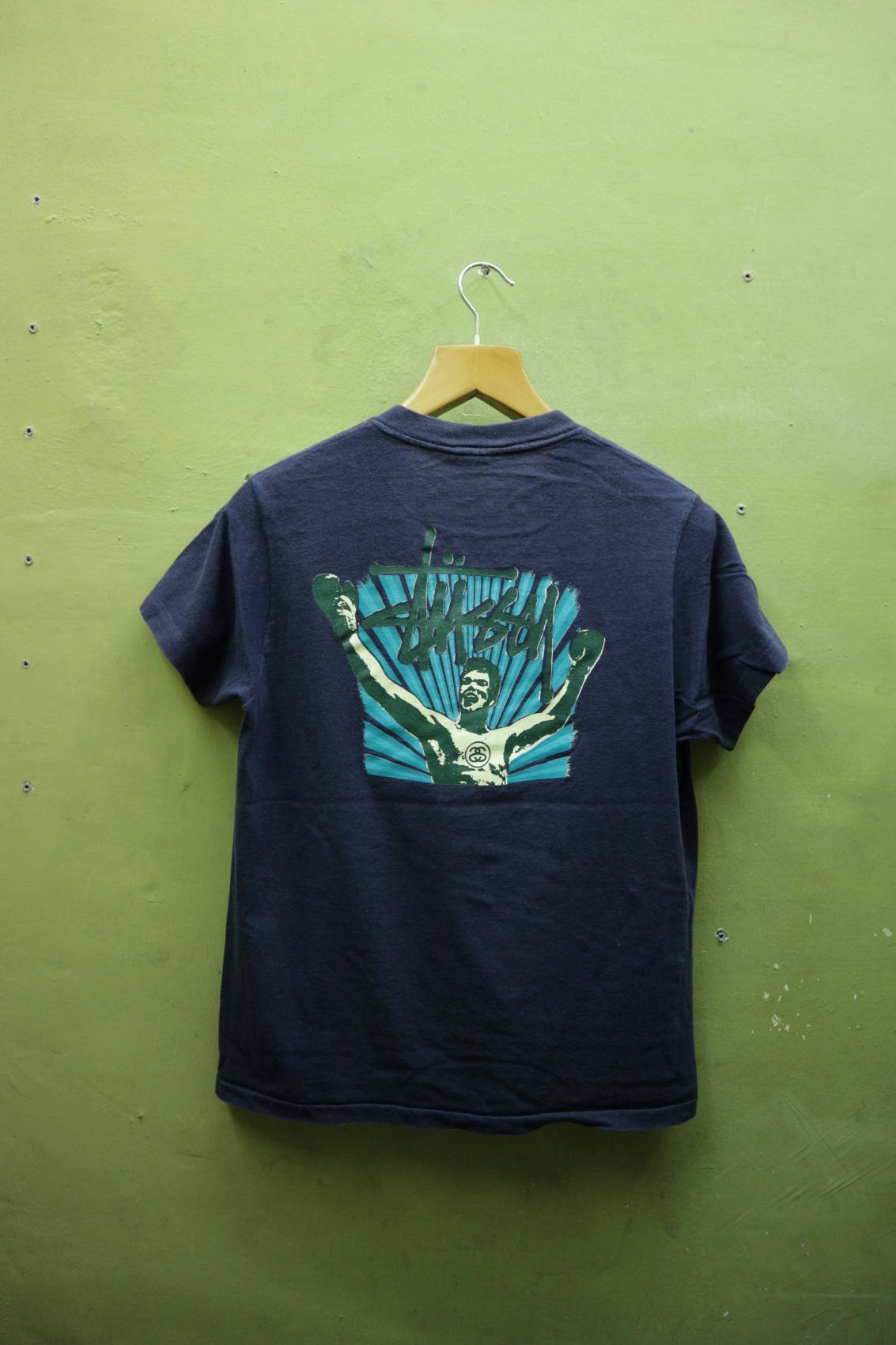 Vintage Stussy Shirt Big Logo Boxing 
