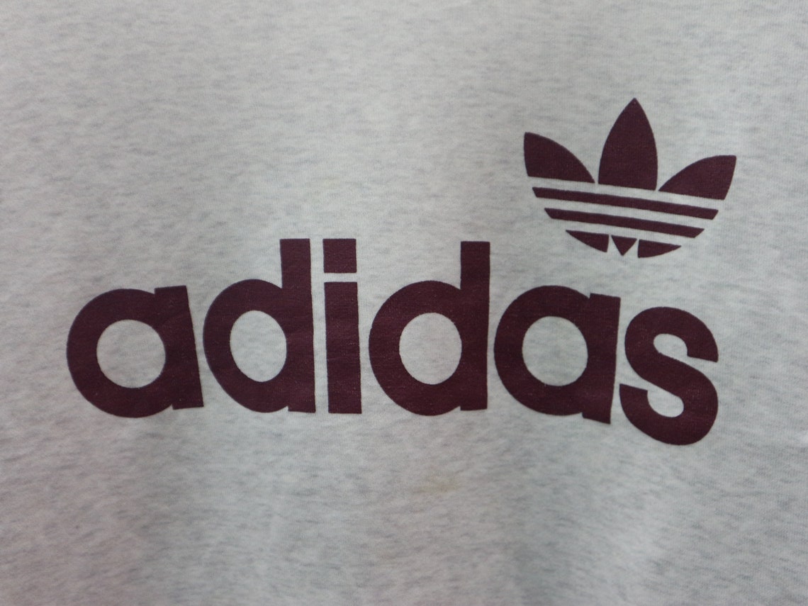 Vintage Adidas Sweatshirt Big Logo Streetwear Crew Neck Hip - Etsy