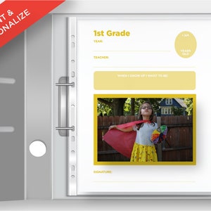 Printable Yearly School Memory Sheets preschool Through High-school : US Version - Etsy