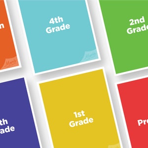 Printable Yearly School Cover Sheets : USA Version - Etsy