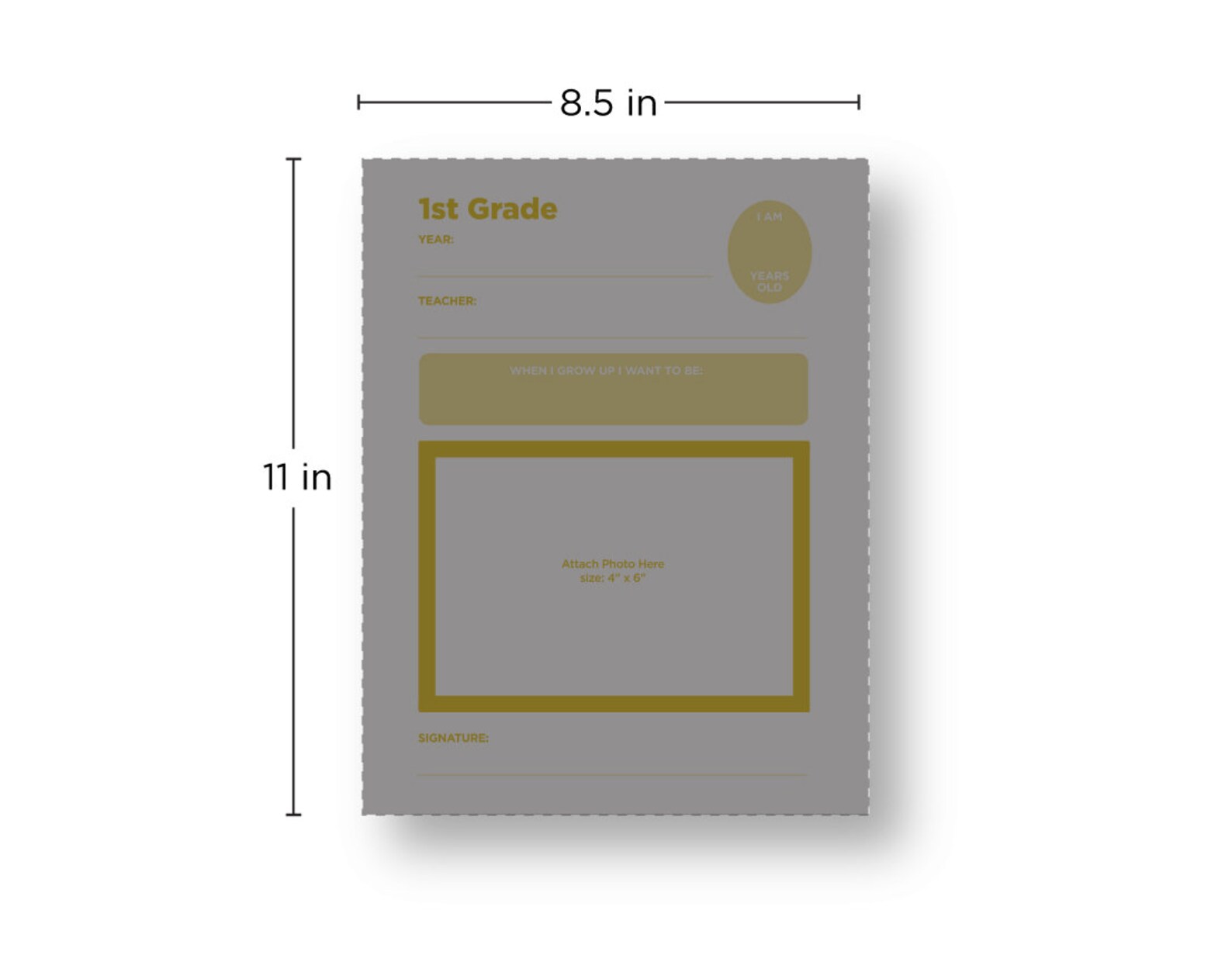 Printable Yearly School Memory Sheets preschool Through High-school ...