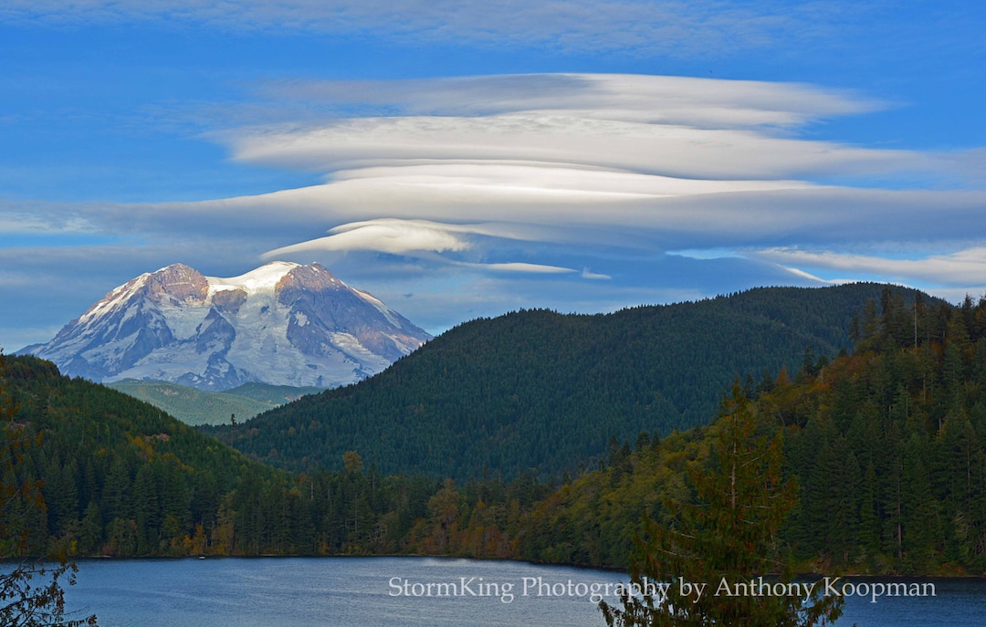 Mount Rainier Lenticular Clouds, Mineral Lake - Etsy