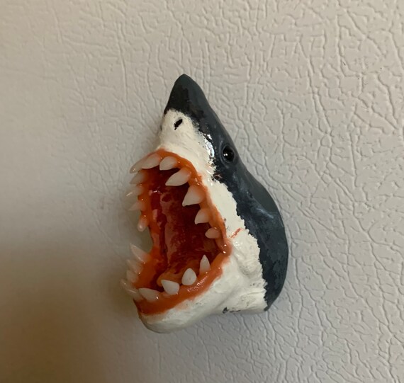 Mini Shark Attack Head / / Fridge Decor /sharks Etsy