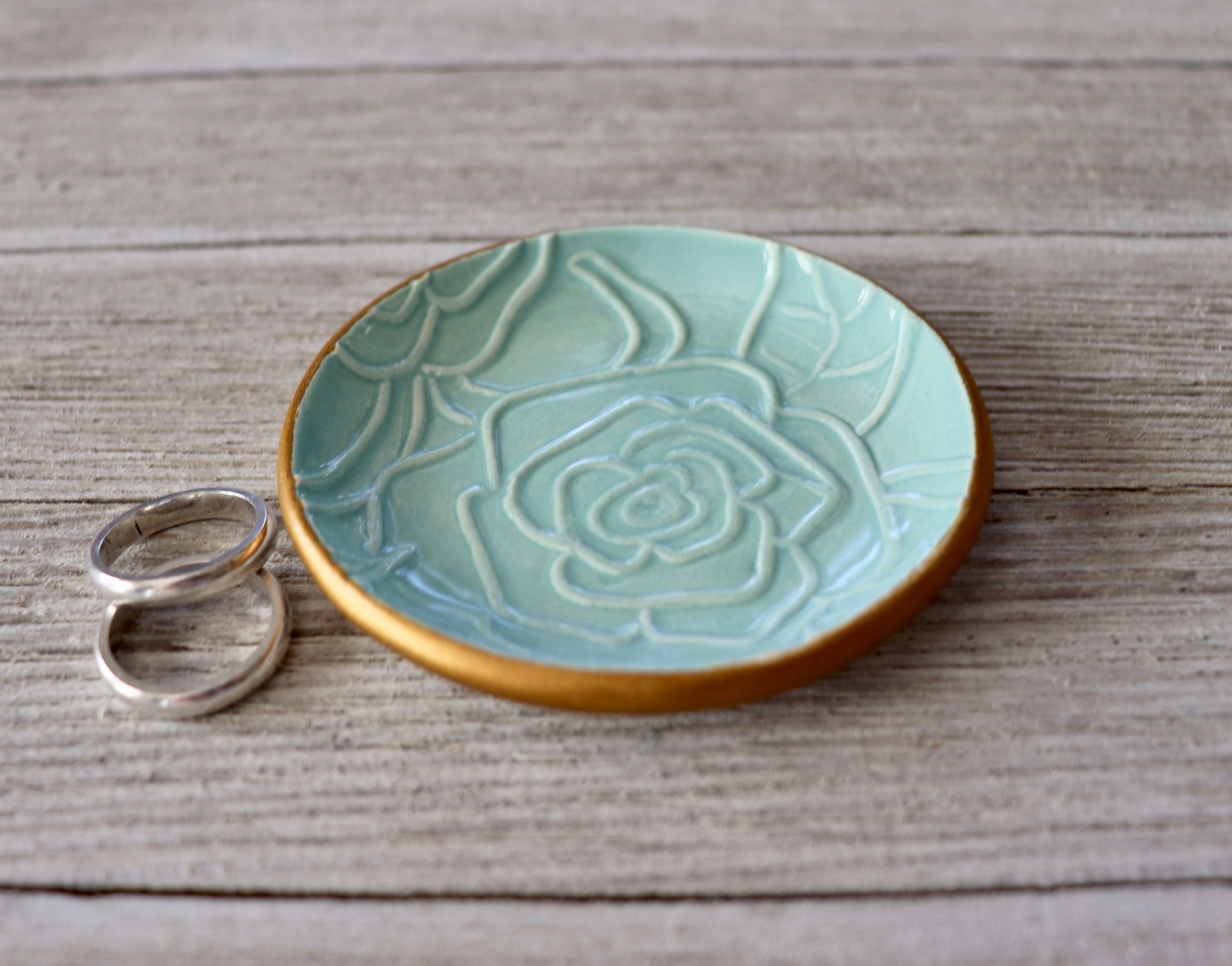 Ring Holder Ring Dish Floral Ring Holder Gift for Etsy