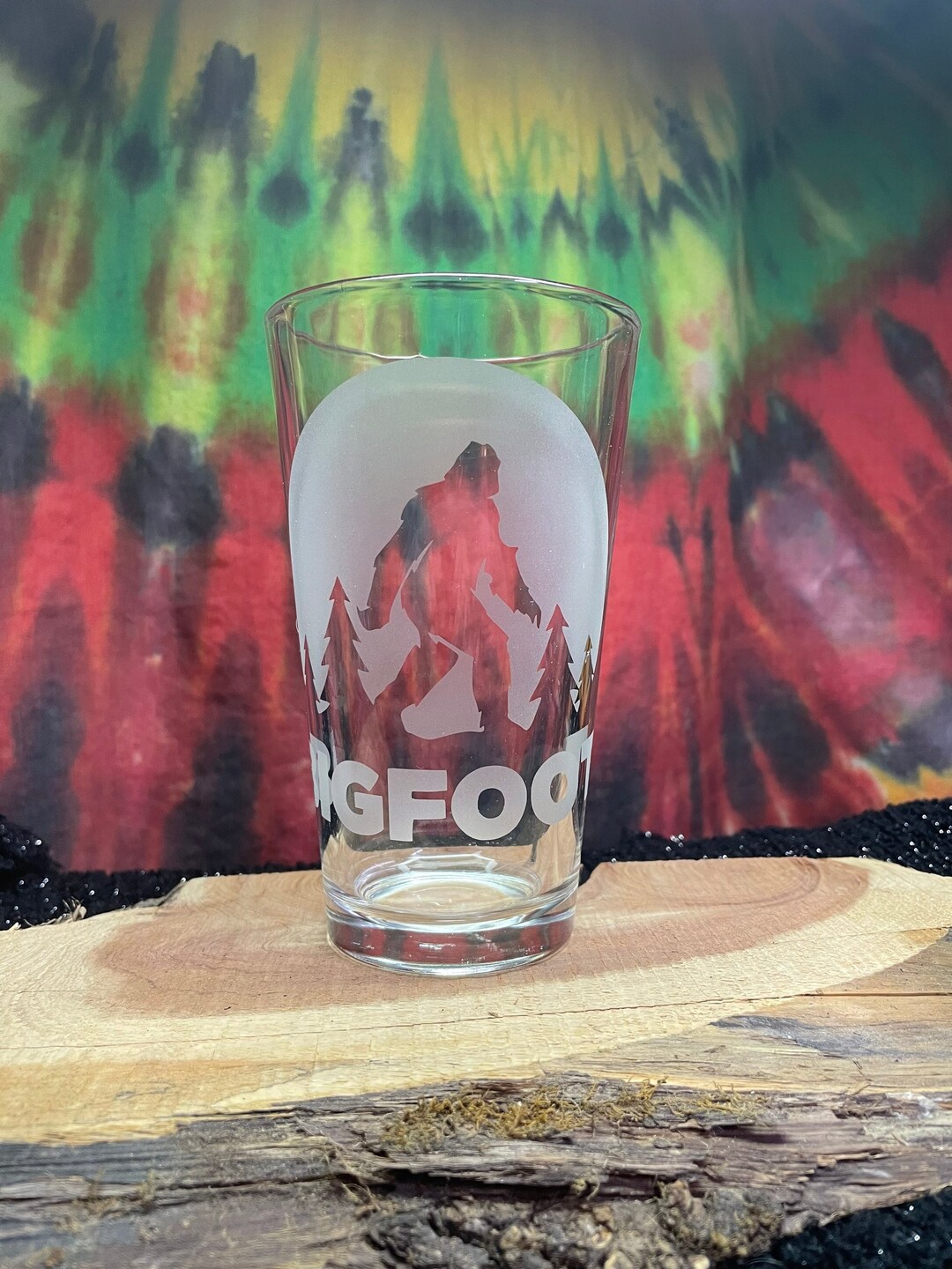 Bigfoot Pint Glass Etsy
